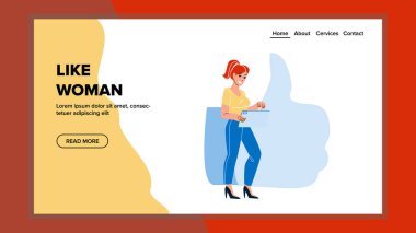 Hizmet Vektörünü Gözden Geçirmeyi ve Onaylamayı Seven Kadın