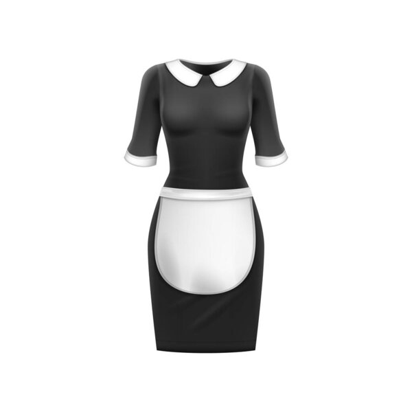 Dress black model vector