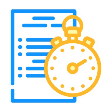 Yarışma protokolü renk vektör illüstrasyonu