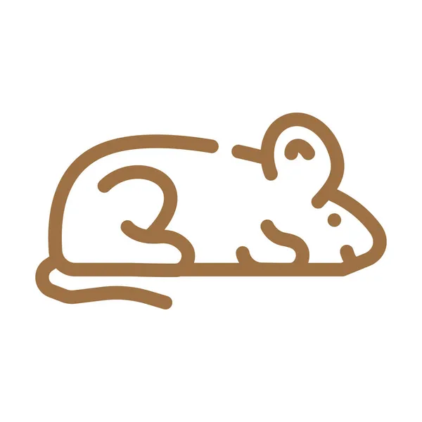 Mice animal color icon vector illustration — Stock Vector