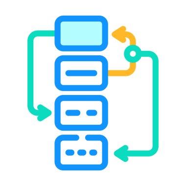 algoritma planlama renk vektör çizimi