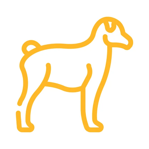Perro mascota animal color icono vector ilustración — Archivo Imágenes Vectoriales