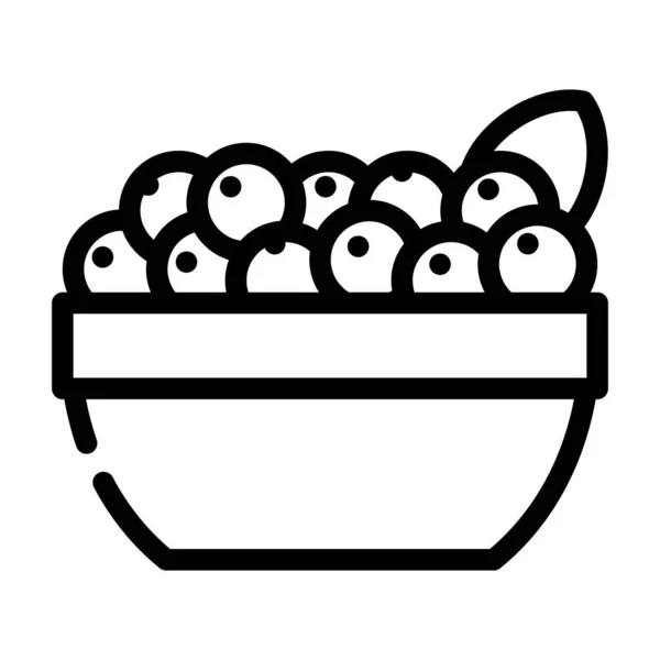 Acai berry linea icona vettoriale illustrazione — Vettoriale Stock