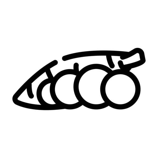 Maniok natürliche Gemüselinie Symbol Vektor Illustration — Stockvektor