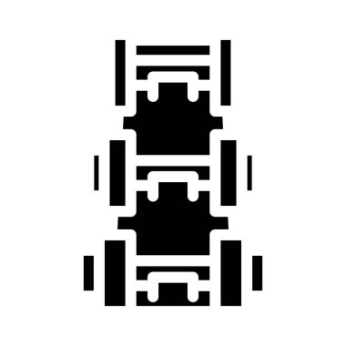 dambıllar spor aletleri sembol vektör illüstrasyonu