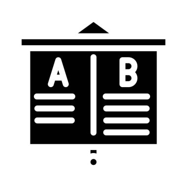 sunum iş zekası simgesi vektör illüstrasyonuName