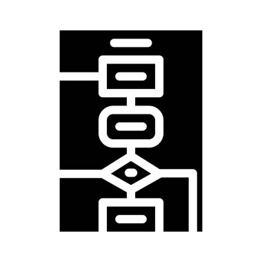 algoritma yazılımı veri bilimi simgesi vektör illüstrasyonu