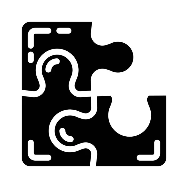 Ikona ikony plánování puzzle — Stockový vektor