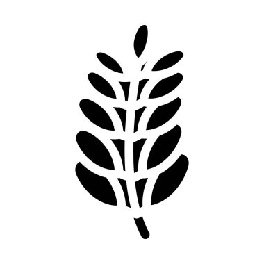 Moringa biyo vitamin yiyecekleri sembol vektör illüstrasyonu