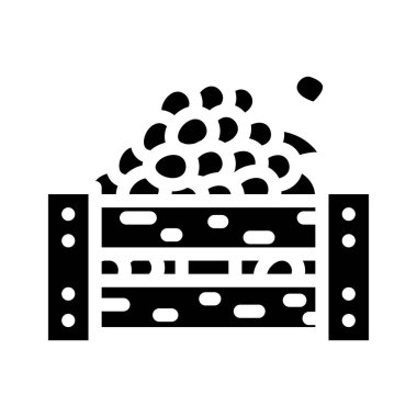 Üzüm kabartma simgesi çizimi kutusu