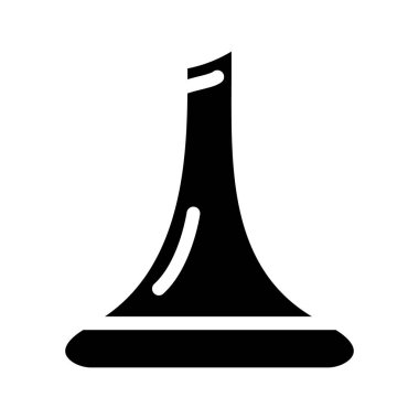 Şarap glifinin cam sürahisi ikon çizimi