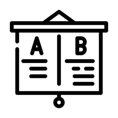 sunum iş zekası çizgisi vektör illüstrasyonuName