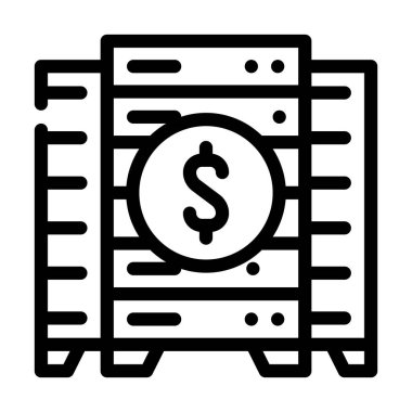 veri merkezi iş istihbarat hattı ikon vektör illüstrasyonuName