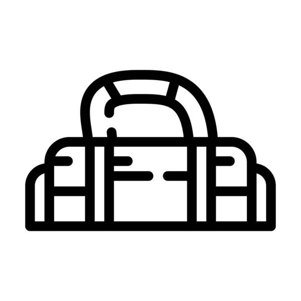Sportoló táska vonal ikon vektor illusztráció — Stock Vector