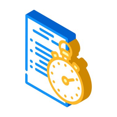 rekabet protokolü izometrik vektör çizimi