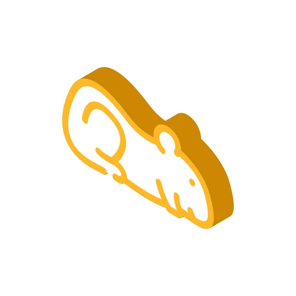 Hamster animal animal icône isométrique illustration vectorielle — Image vectorielle