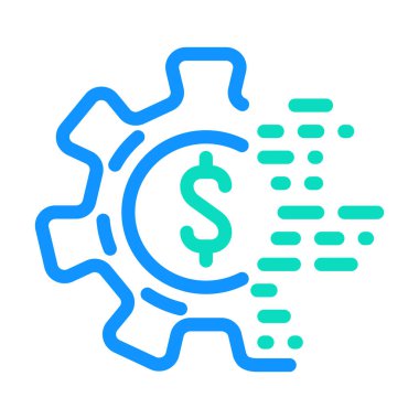 İşlemlerin dijitalleştirilmesi işletme yöneticisi renk vektör illüstrasyonu