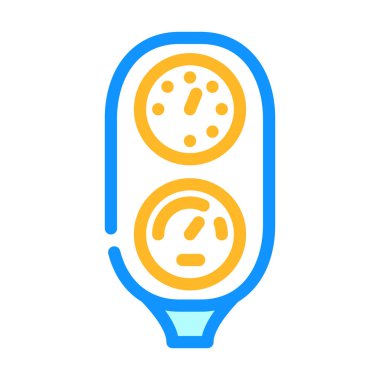 dalış konsolu renk ikonu vektör çizimi