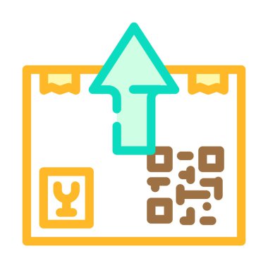 dışa mal rengi vektör resimlemesi aktar