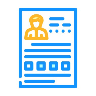 anket yöneticisi renk vektör illüstrasyonuName