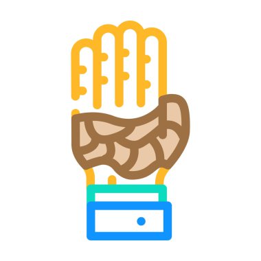 keloid cilt hastalığı renk ikonu vektör çizimi