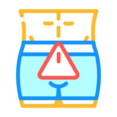 cinsel yolla bulaşan hastalık rengi vektör illüstrasyonu