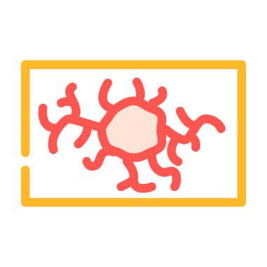 anjiyom sağlık problemi renk ikonu vektör illüstrasyonu