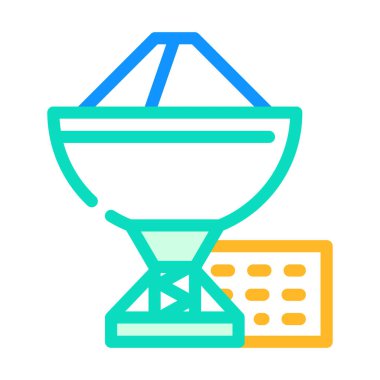 radyo teleskobu renk vektör illüstrasyonuName