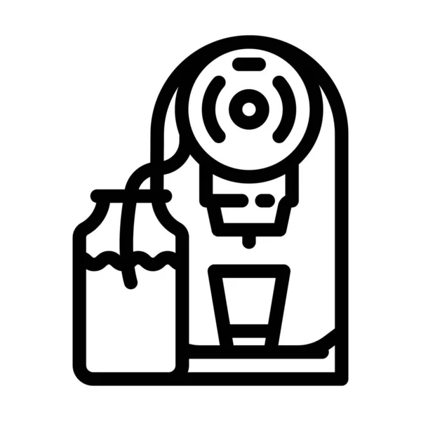 Kapsułka ekspres do kawy linia ikona wektor ilustracja — Wektor stockowy