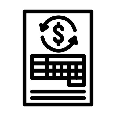 Yatırım sektörü simgesi vektör illüstrasyonu