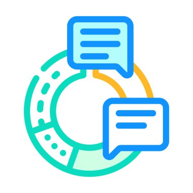 bilgi veri bilimi renk vektör illüstrasyonu