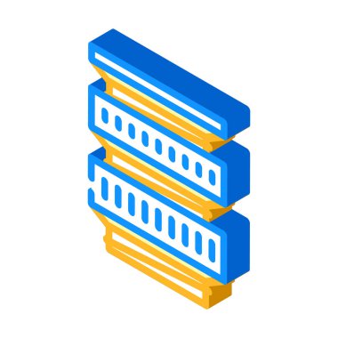 makro halkalar izometrik ikon vektörü. Makro yüzük işareti. izole edilmiş sembol çizimi