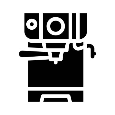 Geleneksel kahve makinesi sembolü çizimi