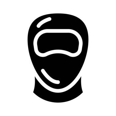 Dalış miğferi simgesi vektör illüstrasyonu