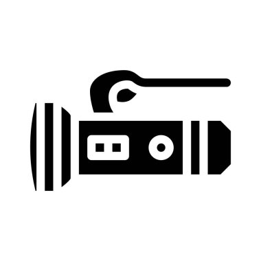 fener dalgıcı aygıtı glyph ikon vektör çizimi