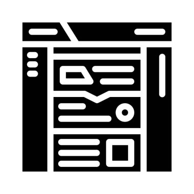 Finansal teknoloji kabartma vektör illüstrasyonu ödünç veriliyor