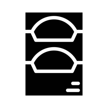 Işık filtreleri glifin vektör illüstrasyonuName