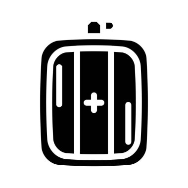 beyaz dengeleme araçları glifin vektör illüstrasyonu