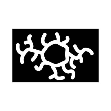 anjiyom sağlık problemi glyph ikon vektör çizimi