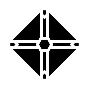 uzay yelkeni simge vektör illüstrasyonu