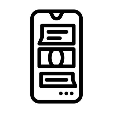 Para hattı simgesi vektör illüstrasyonu gönderiliyor