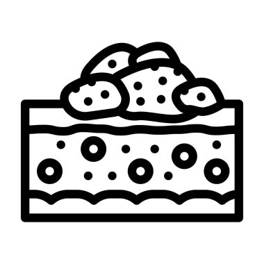 papilloma cilt hastalığı çizgisi ikon vektör çizimi