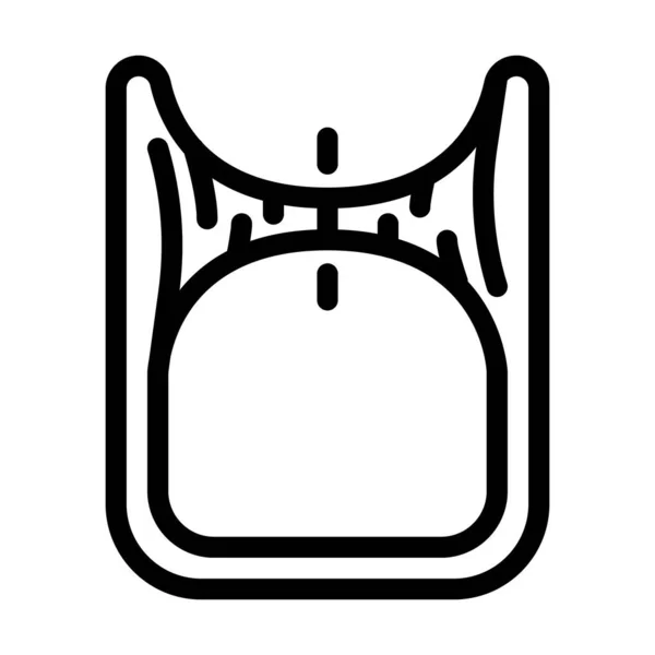 Wurmloch Linie Symbol Vektor Illustration — Stockvektor