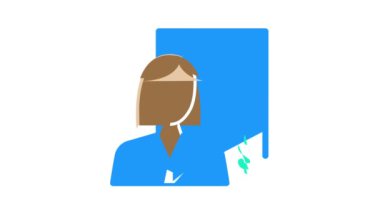 Kadın Mesleği renk canlandırması