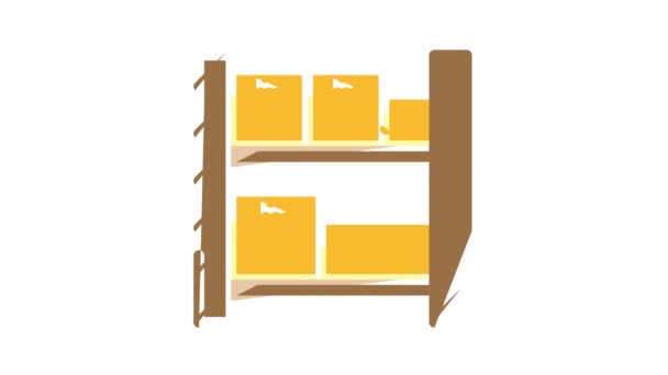Wholesale Service color icon animation — Stock Video