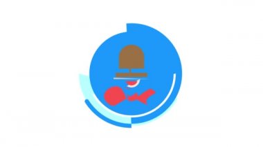 Robot Geleceği Elektronik Ekipman Renk Canlandırması