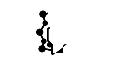 Yapay Zeka Sistemi çizgi simgesi canlandırması