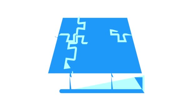 Material del piso Capas Renovación color icono animación — Vídeo de stock