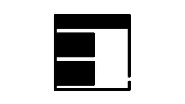 캐쉬 백 머니 서비스 라인 아이콘 애니메이션 — 비디오