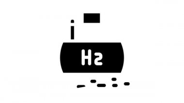 Hidrojen Enerjisi Gaz Kabartma simgesi canlandırması